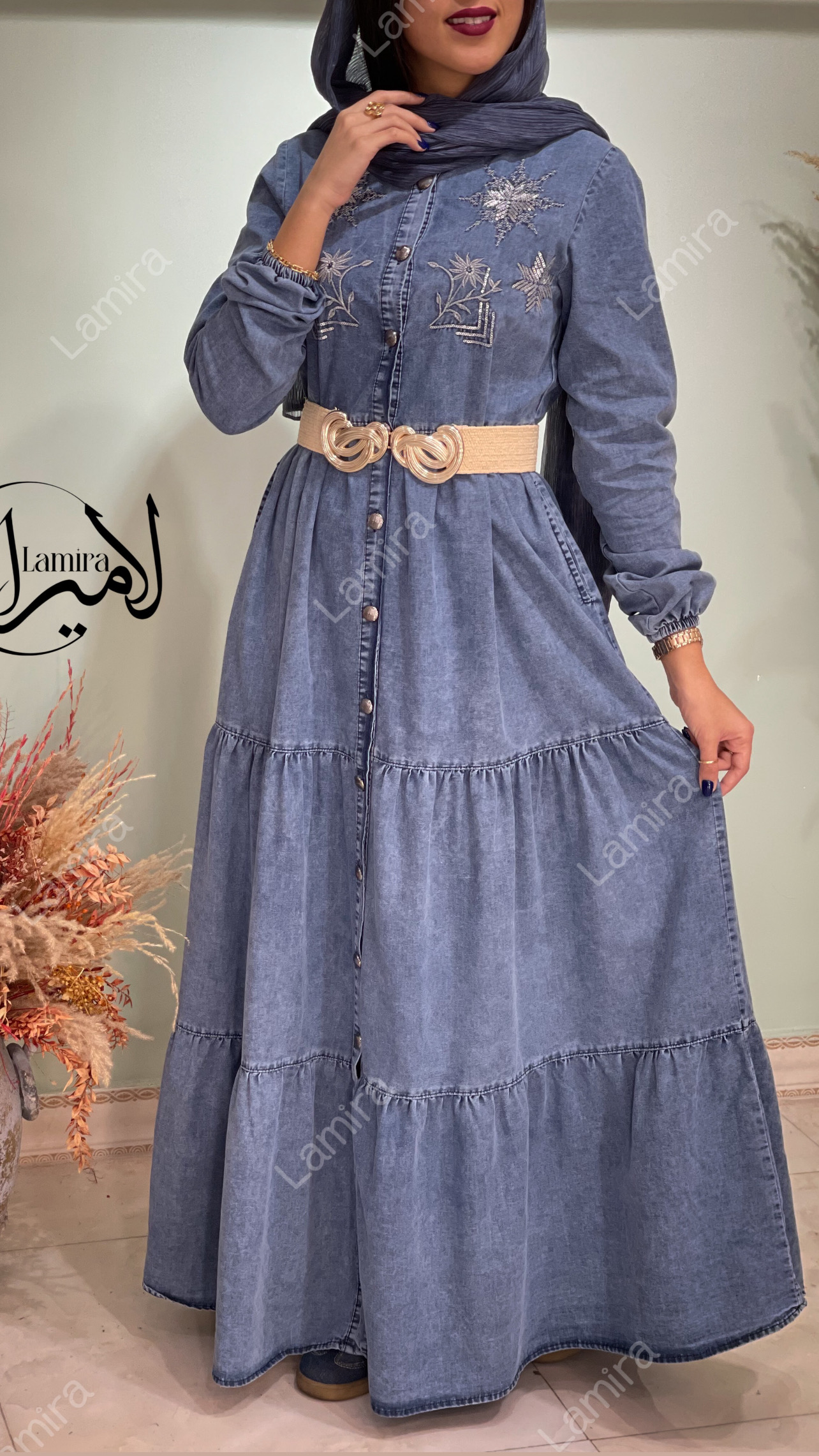 پیراهن-جین-طرح-آلوک