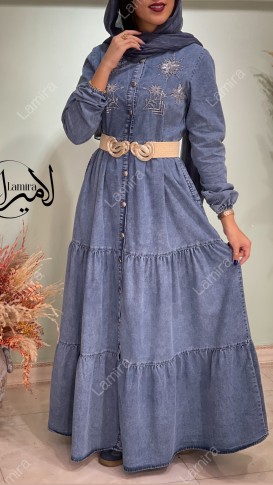 پیراهن جین طرح آلوک