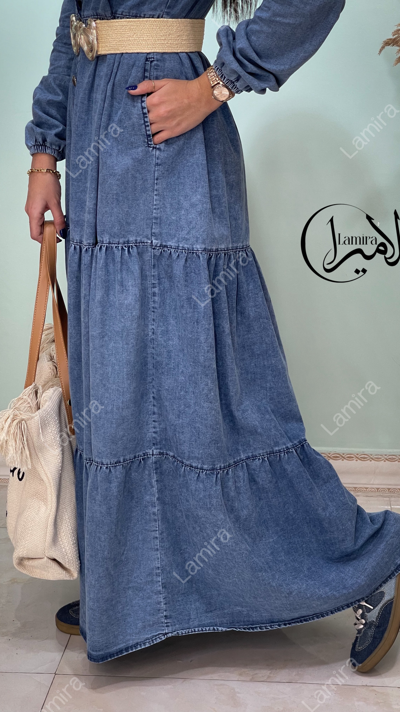 پیراهن-جین-طرح-آلوک