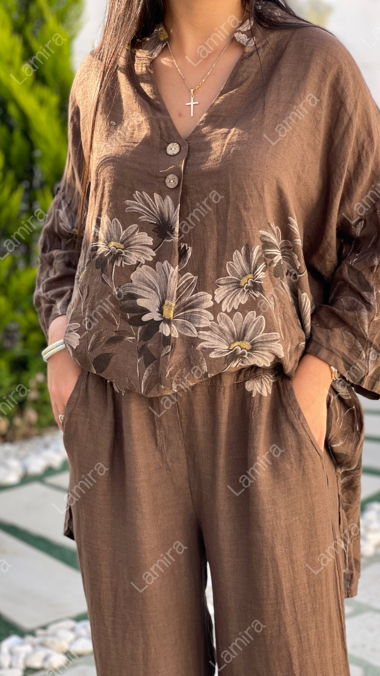 ست-لینن-ایتالیایی-گرم-بالا-طرح-بابونه